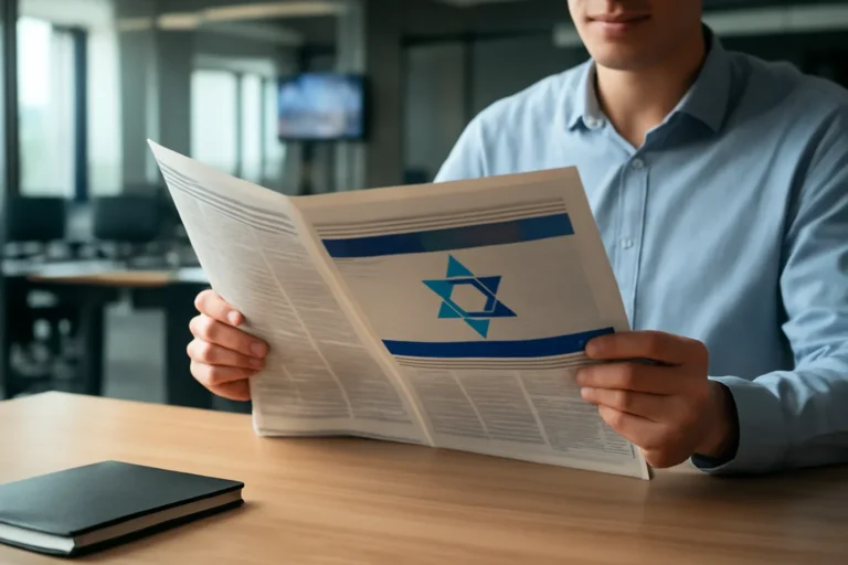 Editorial photo illustrating how to read israel news with a clean newsroom context