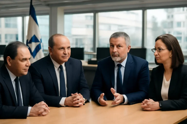 Editorial photo illustrating israel coalition government with a clean newsroom context