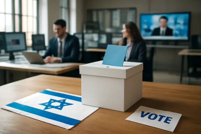 Editorial photo illustrating israeli election glossary with a clean newsroom context