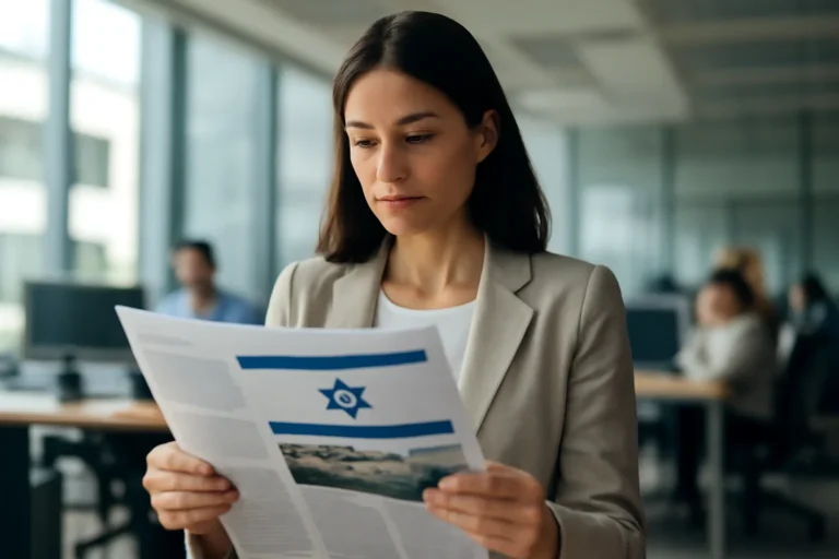 Editorial photo illustrating best israel newsletter with a clean newsroom context