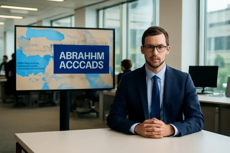 Editorial photo illustrating abraham accords explained with a clean newsroom context