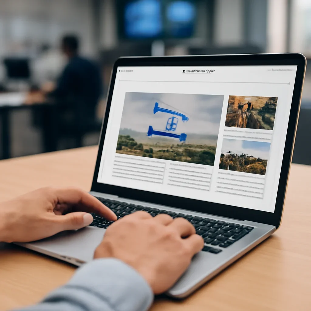 Reader continuing from corrections into related Israel coverage on a laptop