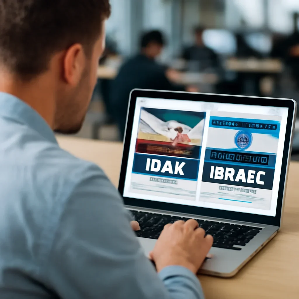Reader continuing from iran into related Israel coverage on a laptop