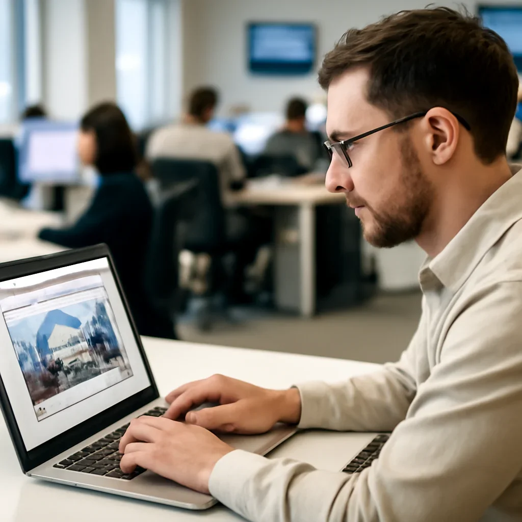 Reader continuing from submit op-ed into related Israel coverage on a laptop