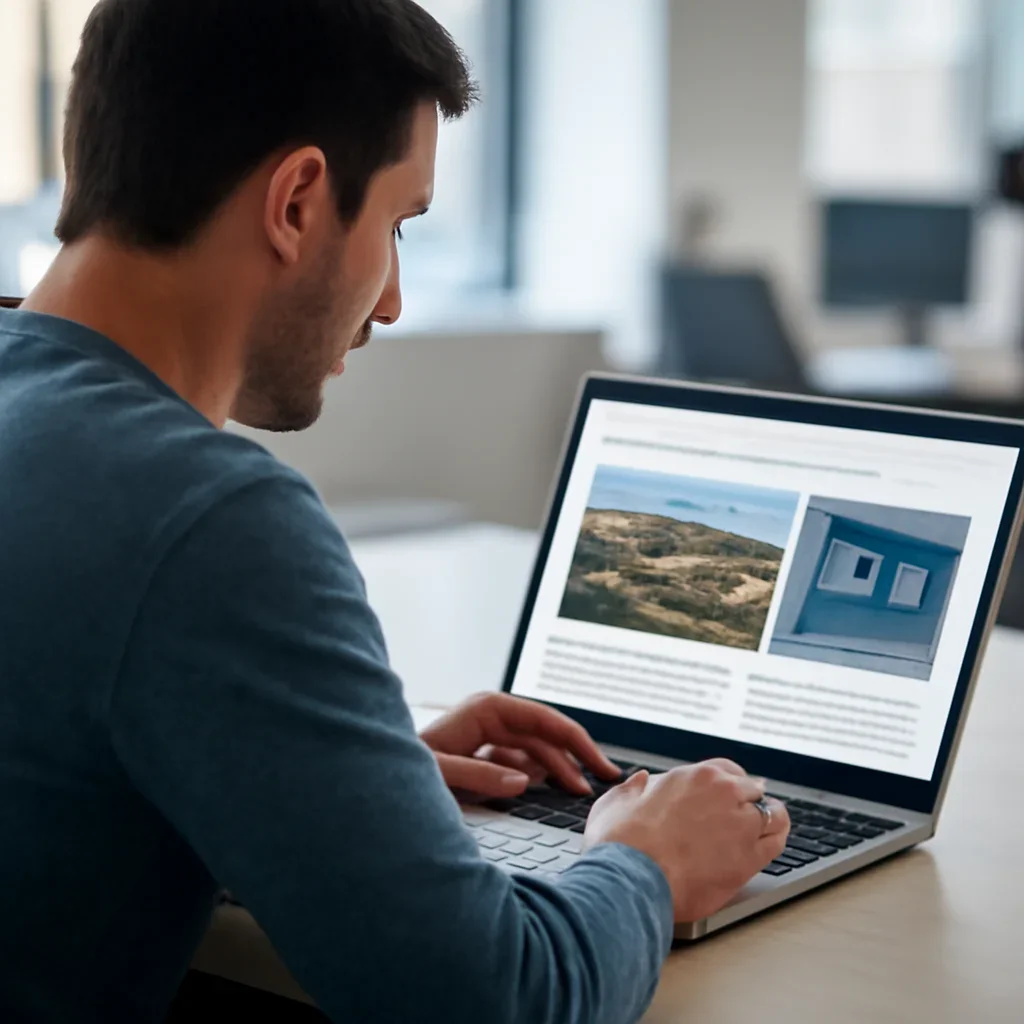 Reader continuing from west bank into related Israel coverage on a laptop